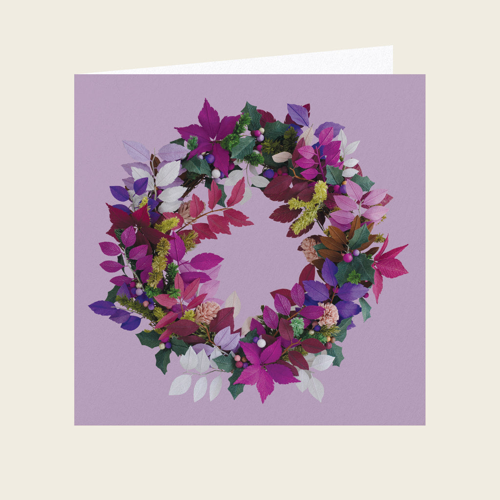 Daphne Fitch Festive Wreath Greetings Card