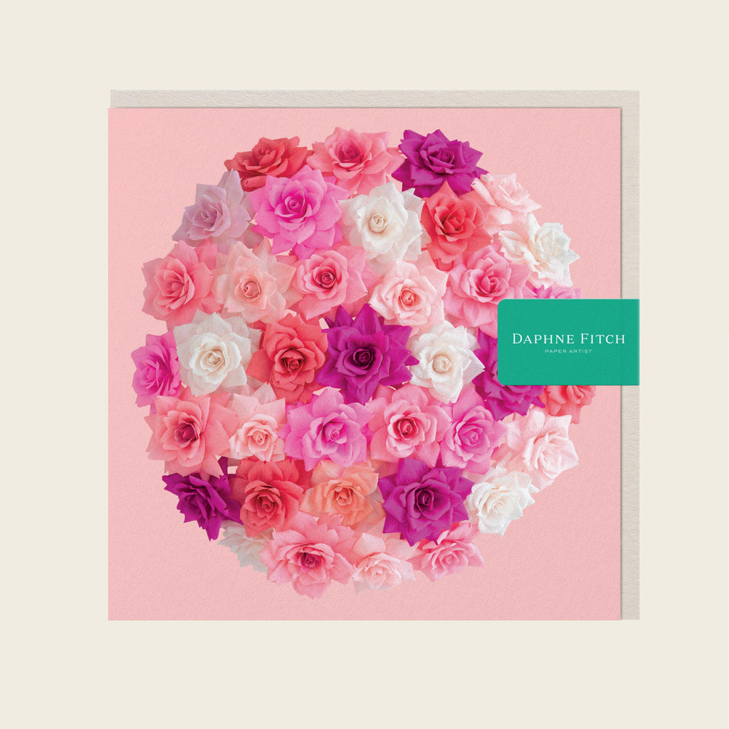 Daphne Fitch Rose Bombe Greetings Card